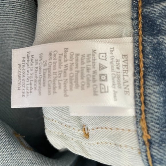 Everlane Original Cheeky Jean stone washed cropped Size 32 - Picture 8 of 8